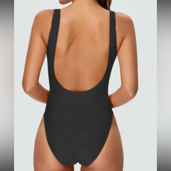 ZAFUL Black High Cut Backless One Piece Swimsuit - Picture 2 of 8